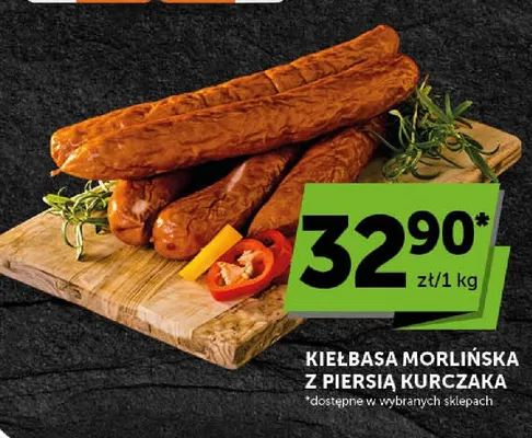 Kiełbasa morlińska z piersią kurczaka Morliny promocja w Euro Sklep