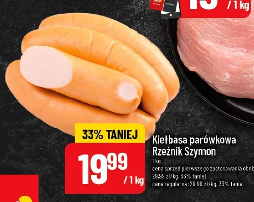Kiełbasa parówkowa Rzeźnik Szymon promocja w POLOmarket