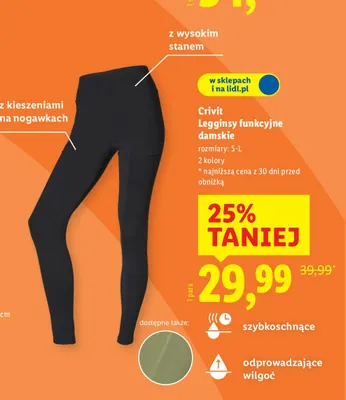 Leggings funkcyjne damskie promocja w Lidl