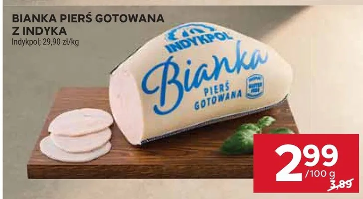 Bianka pierś gotowana z indyka promocja w Stokrotka