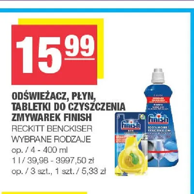 Płyn do czyszczenia zmywarek Finish promocja w SPAR