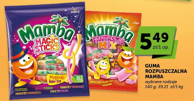 Guma rozpuszczalna Mamba promocja w ABC