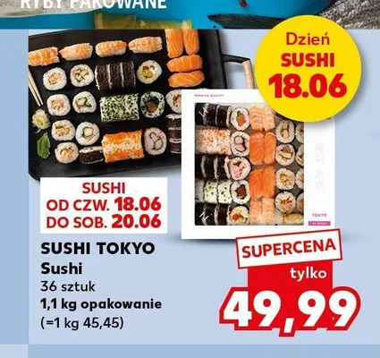 Sushi Tokyo Sushi 36 sztuk promocja w Kaufland