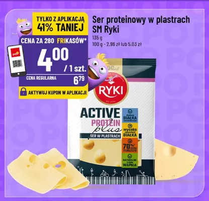 Ser proteinowy w plastrach SM Ryki promocja w POLOmarket