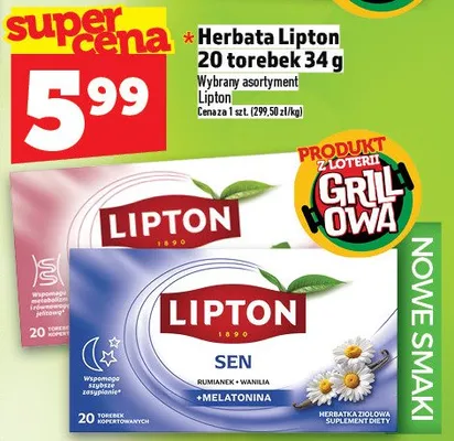 Herbata Lipton Yellow Label promocja w TOPAZ