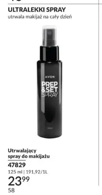 Utrwalający spray do makijażu Avon Prep & Set Spray promocja w AVON
