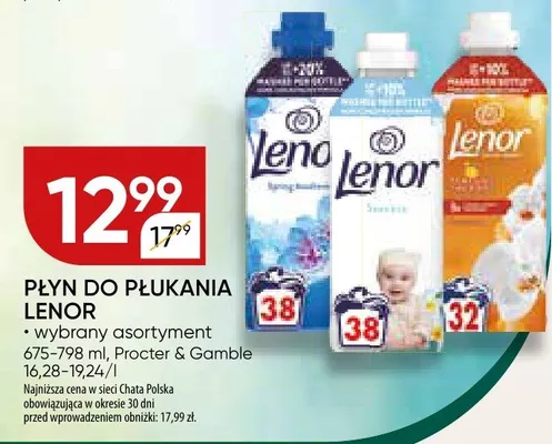 Płyn do płukania Lenor promocja w Chata Polska