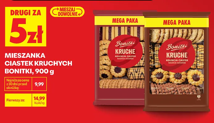 Mieszanka ciastek kruchych Bonitki promocja w Biedronka