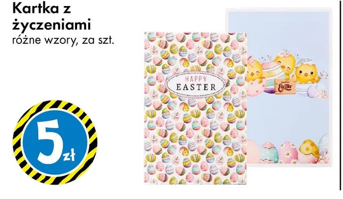 Kartka z życzeniami różne wzory promocja w Tedi