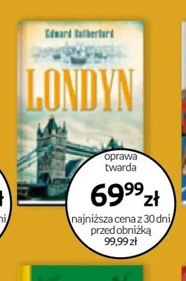Książka Londyn Edward Rutherfurd oprawa twarda promocja w Empik