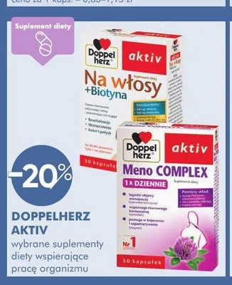 Suplement diety wspierający pracę organizmu DOPPELHERZ AKTIV Meno COMPLEX promocja w Super-Pharm