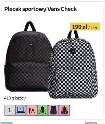 Plecak sportowy Vans Check promocja w Empik