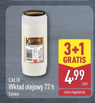 Wkład olejowy 72 h Calix promocja w Aldi