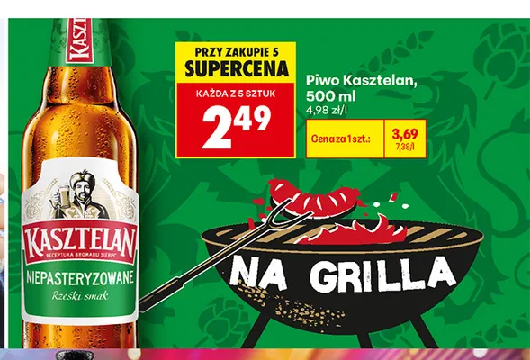 Piwo Kasztelan promocja w Biedronka
