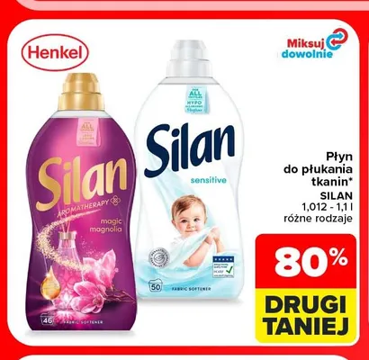 Płyn do płukania tkanin Silan Sensitive promocja w Carrefour