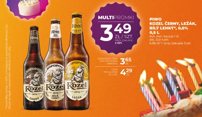Piwo Kozel Ležák promocja w Duży Ben