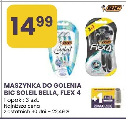 Maszynka do golenia Bic Soleil Bella, Flex 4 promocja w Stokrotka
