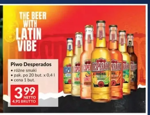 Piwo Desperados Lime promocja w Makro