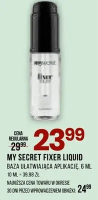 Baza dla makijażu Fixer Liquid promocja w Drogerie Natura