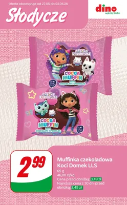 Muffinka czekoladowa Koci Domek LLS promocja w Dino
