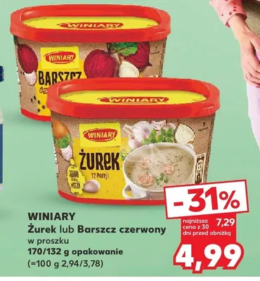 Barszcz czerwony w proszku promocja w Kaufland