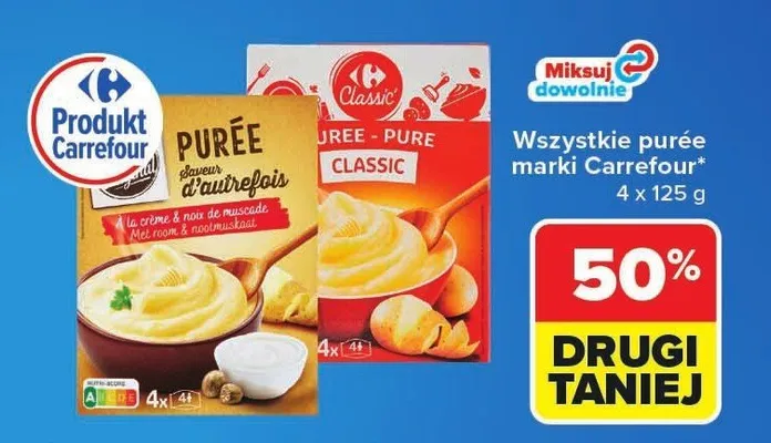 Purée marki Carrefour promocja w Carrefour Market