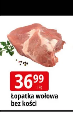 Łopatka wołowa bez kości promocja w Leclerc