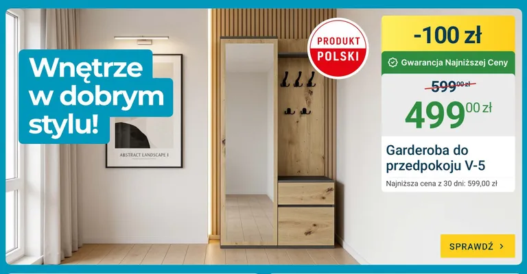 Garderoba do przedpokoju V-5 promocja w ERLI