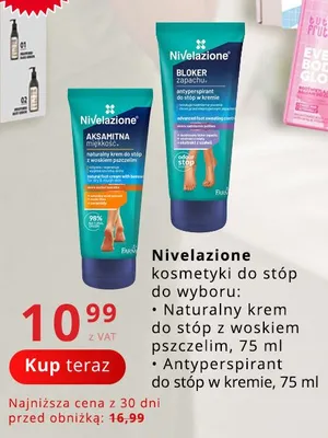Krem do stóp naturalny z woskiem pszczelim Nivelazione promocja w Poczta Polska