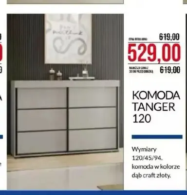 Komoda Tanger 120 promocja w Abra Meble