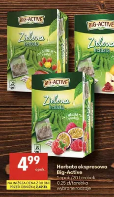 Herbata ekspresowa Zielona promocja w Delikatesy Centrum