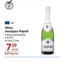 Wino musujące Napoli białe półsłodkie promocja w Makro