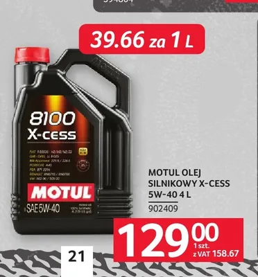 Olej silnikowy Motul X-cess 5W-40 promocja w Selgros