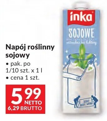 Napój roślinny sojowy promocja w Makro