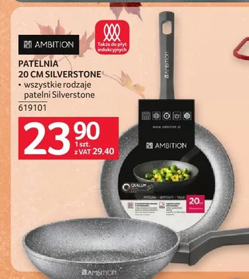 Patelnia 20 cm Silverstone Ambition promocja w Selgros