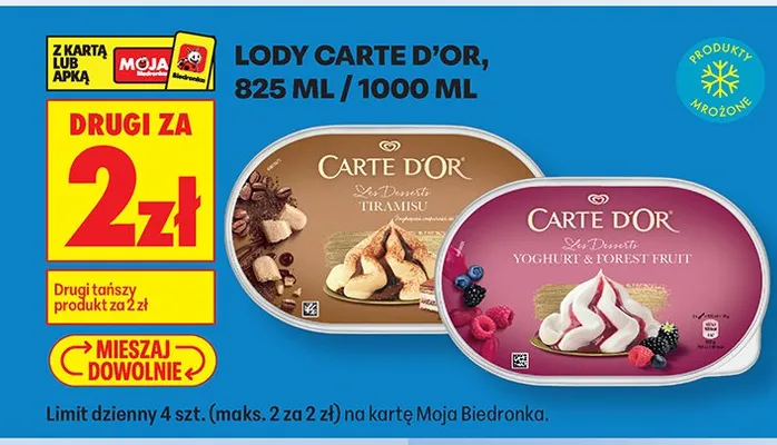 Lody tiramisu promocja w Biedronka