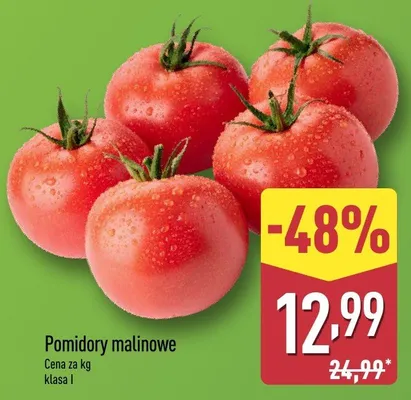 Pomidory malinowe promocja w Aldi