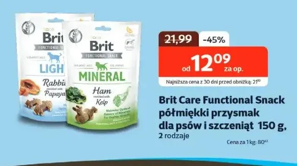 Functional Snack półwilgki przysmak dla psów i szczeniąt 150g promocja w KAKADU