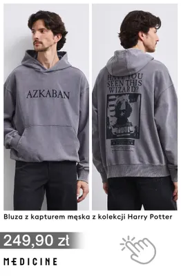 Bluza z kapturem męska z kolekcji Harry Potter Medicine promocja w Medicine