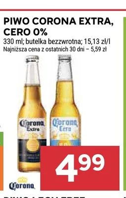 Piwo Corona Extra promocja w Stokrotka