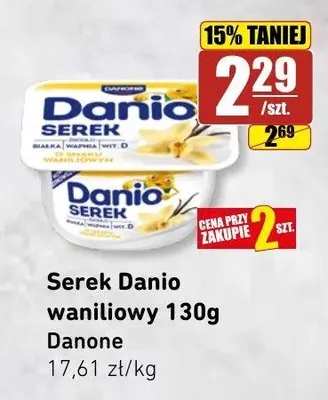 Serek homogenizowany waniliowy Danio promocja w API Market