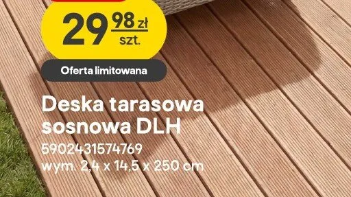 Deska tarasowa sosnowa promocja w Castorama