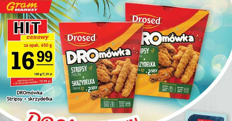 DROmówka Stripsy + skrzydełka Drosed promocja w Gram Market