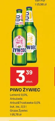 Piwo bezalkoholowe Żywiec Arbuzada promocja w Chorten