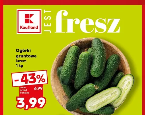 Ogórki gruntowe Kaufland promocja w Kaufland