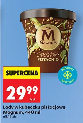 Lody w kubeczku pistacjowe promocja w Biedronka