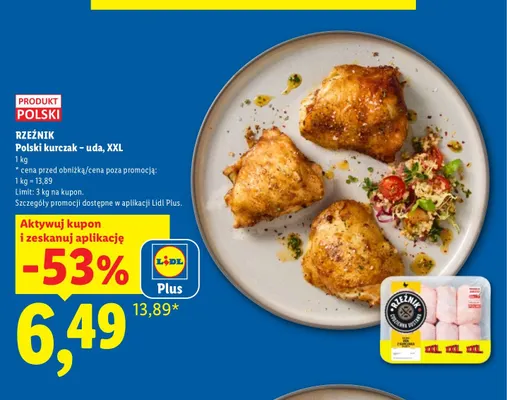 Polski kurczak uda XXL Rzeźnik promocja w Lidl