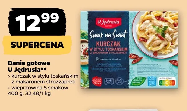 Danie gotowe wieprzowina 5 smaków U Jędrusia promocja w Netto