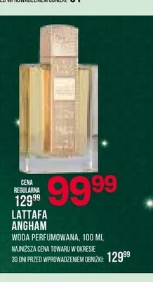 Woda perfumowana Lattafa Angham promocja w Drogerie Natura