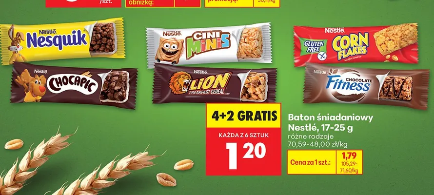 Baton śniadaniowy Nesquik promocja w Biedronka